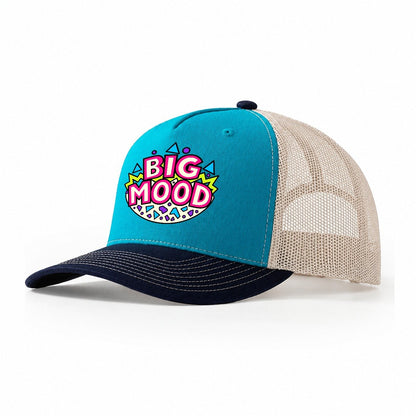 Big Mood Crazy Styles Trucker Hat – Teal Navy