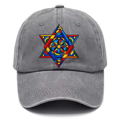 Star Of David Geometric Bauhaus Judaism Heritage Classic Cap – Urban Haze