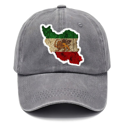 Iran Map Sticker Classic Cap – Urban Haze