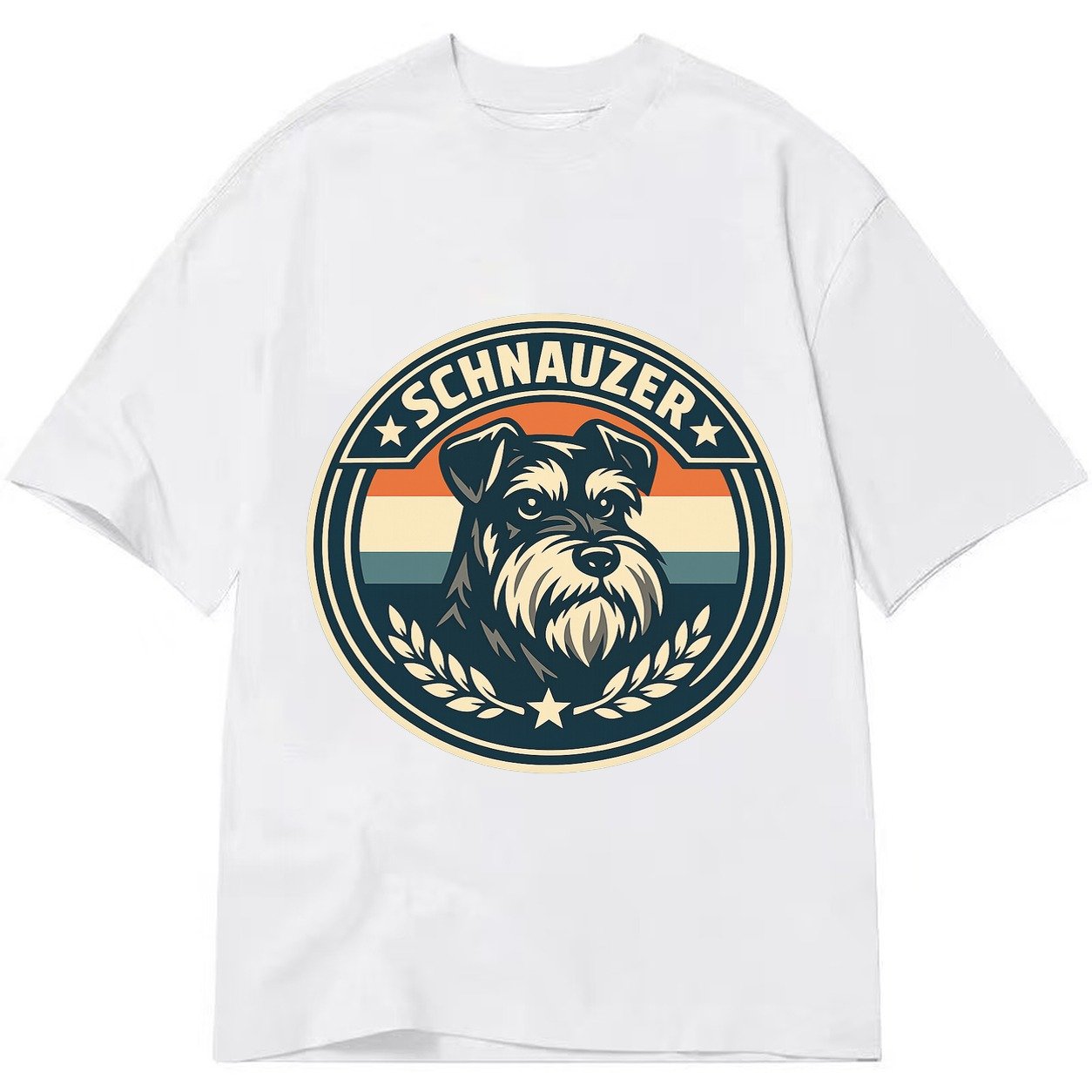 Noble Schnauzer Emblem 00e2f7ecb7d9 1770539386634 Classic T-shirt – White