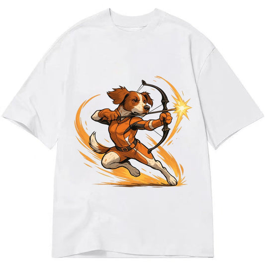 Brittany Hawkeye Hunting Heritage Compound Bow Gear Orange W Classic T-shirt – White