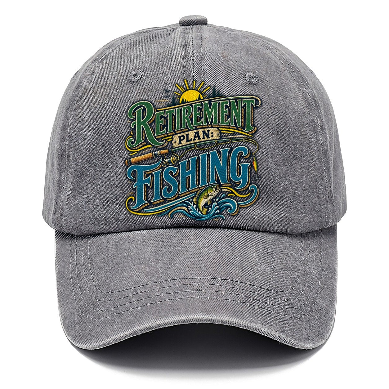 Retirement Plan Fishing Retired Living Classic Cap – Urban Haze