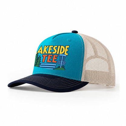Lakeside Tee Disc Golf Trucker Hat – Teal Navy