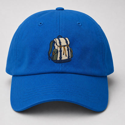 Hiking Backpack Tiny Solo Marks Baseball Cap – Blue