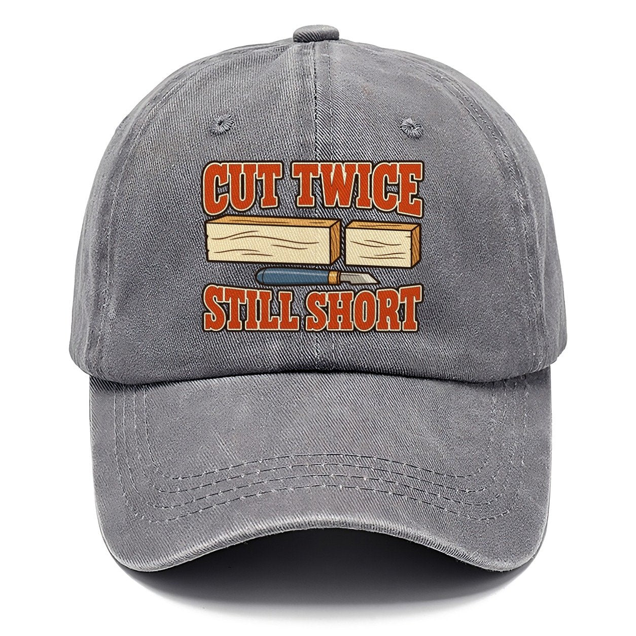 Cut Twice Still Short Woodworking Classic Cap – Urban Haze