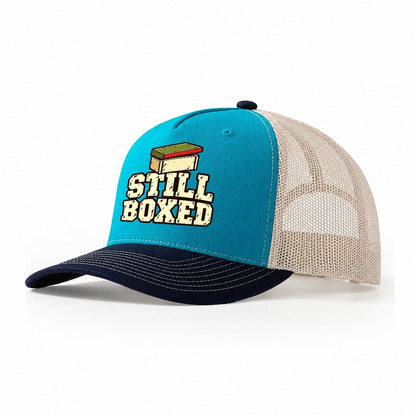 Still Boxed Model Railways Trucker Hat – Teal Navy