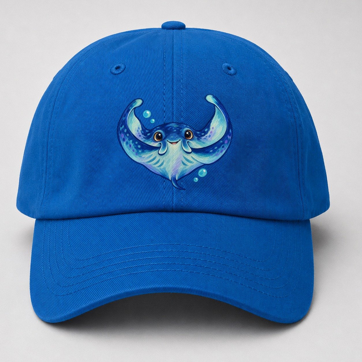 Manta Ray Wing Hug Sea Sprite Baseball Cap – Blue