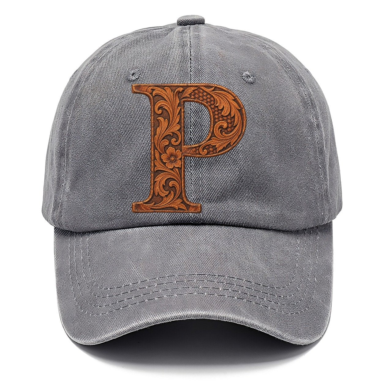 Tooled Leather P Monogram Classic Cap – Urban Haze