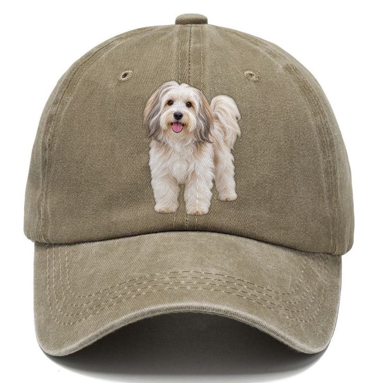 Havanese Standing Top Breeds Classic Cap – Warm Sand