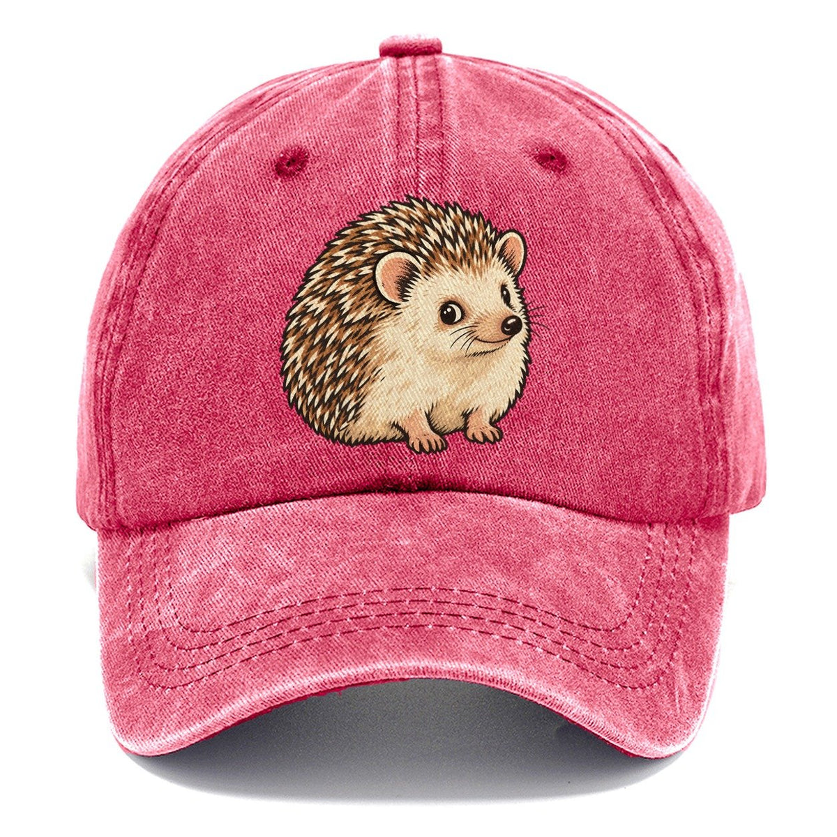 Hedgehog Side Glance Small Pet Logos Classic Cap – Pomegranate Blush
