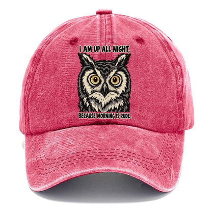 I Am Up All Night Feral Logic Classic Cap – Pomegranate Blush