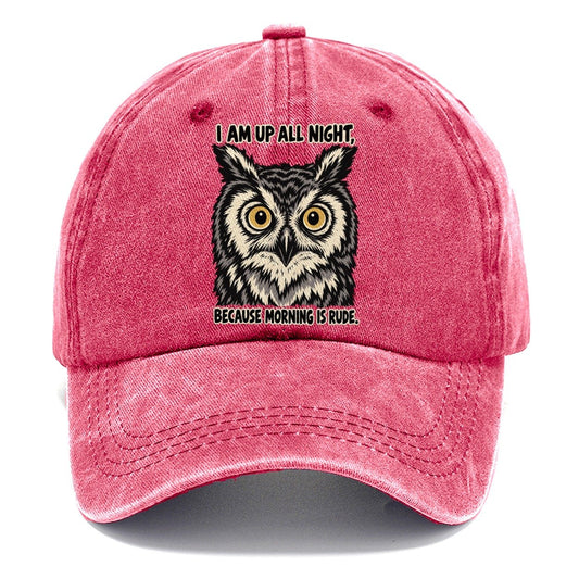 I Am Up All Night Feral Logic Classic Cap – Pomegranate Blush