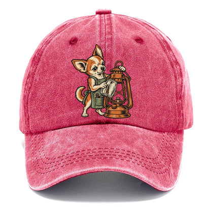 Chihuahua Lantern Mender Sundown Familiars Classic Cap – Pomegranate Blush