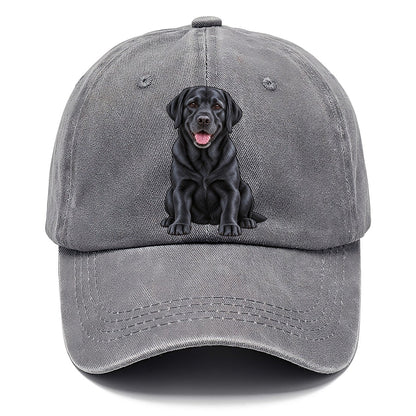 Black Labrador Sitting Classic Cap – Urban Haze