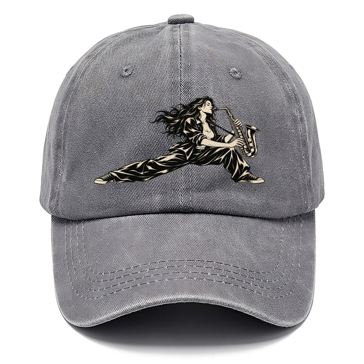 Woman Playing Saxophone Classic Cap – Urban Haze