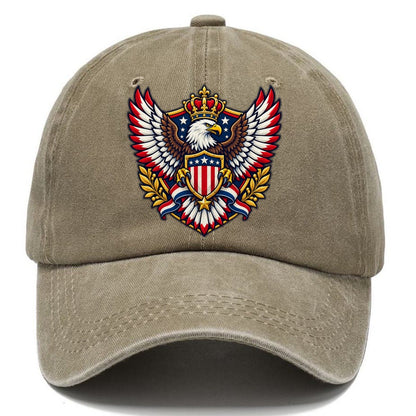 United States Heraldic Crest Country Logos Classic Cap – Warm Sand