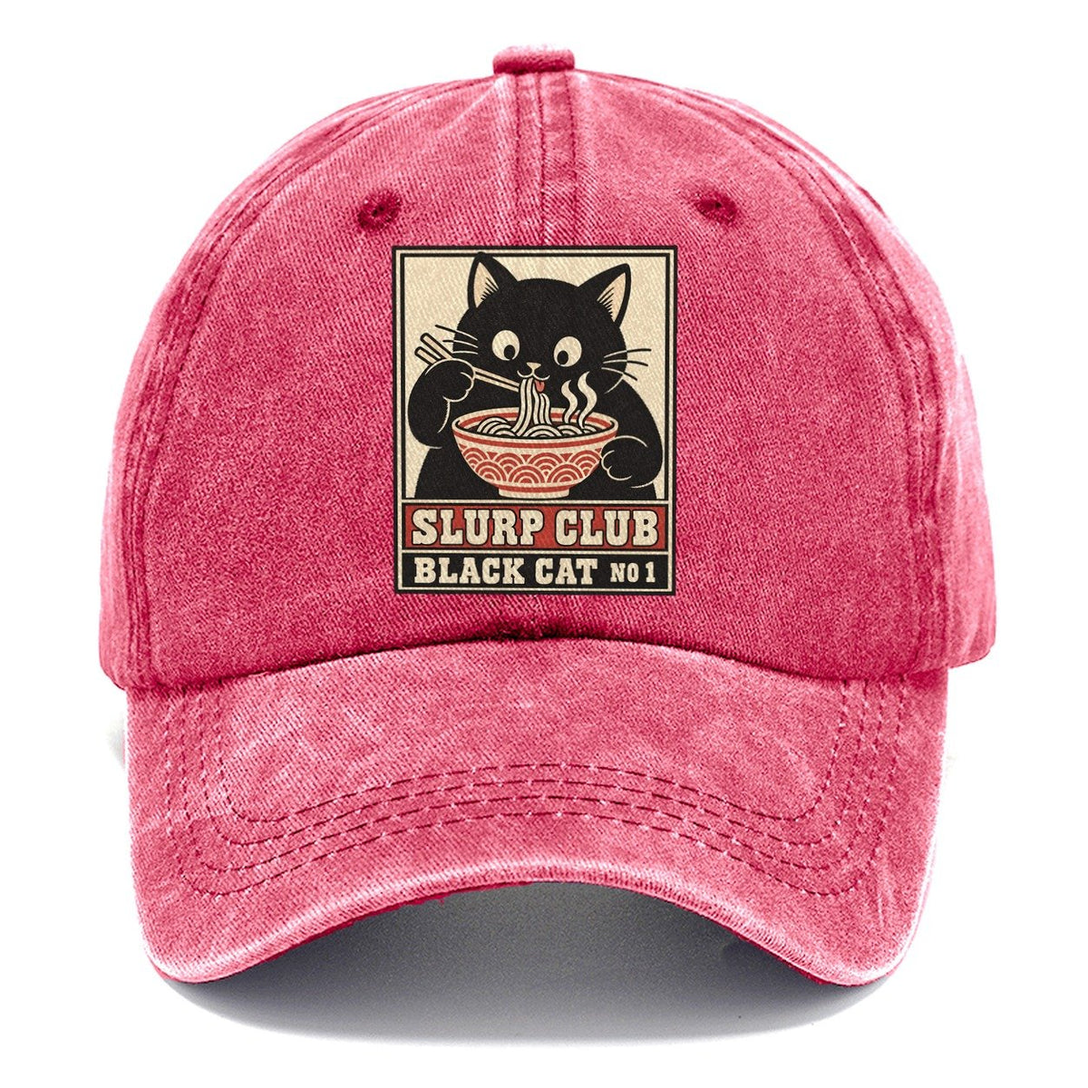 Black Cat Shoyu Slurp Club Classic Cap – Pomegranate Blush