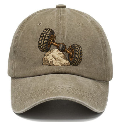 Articulated Axle Over A Rock Off Roading And Overlanding Classic Cap – Warm Sand