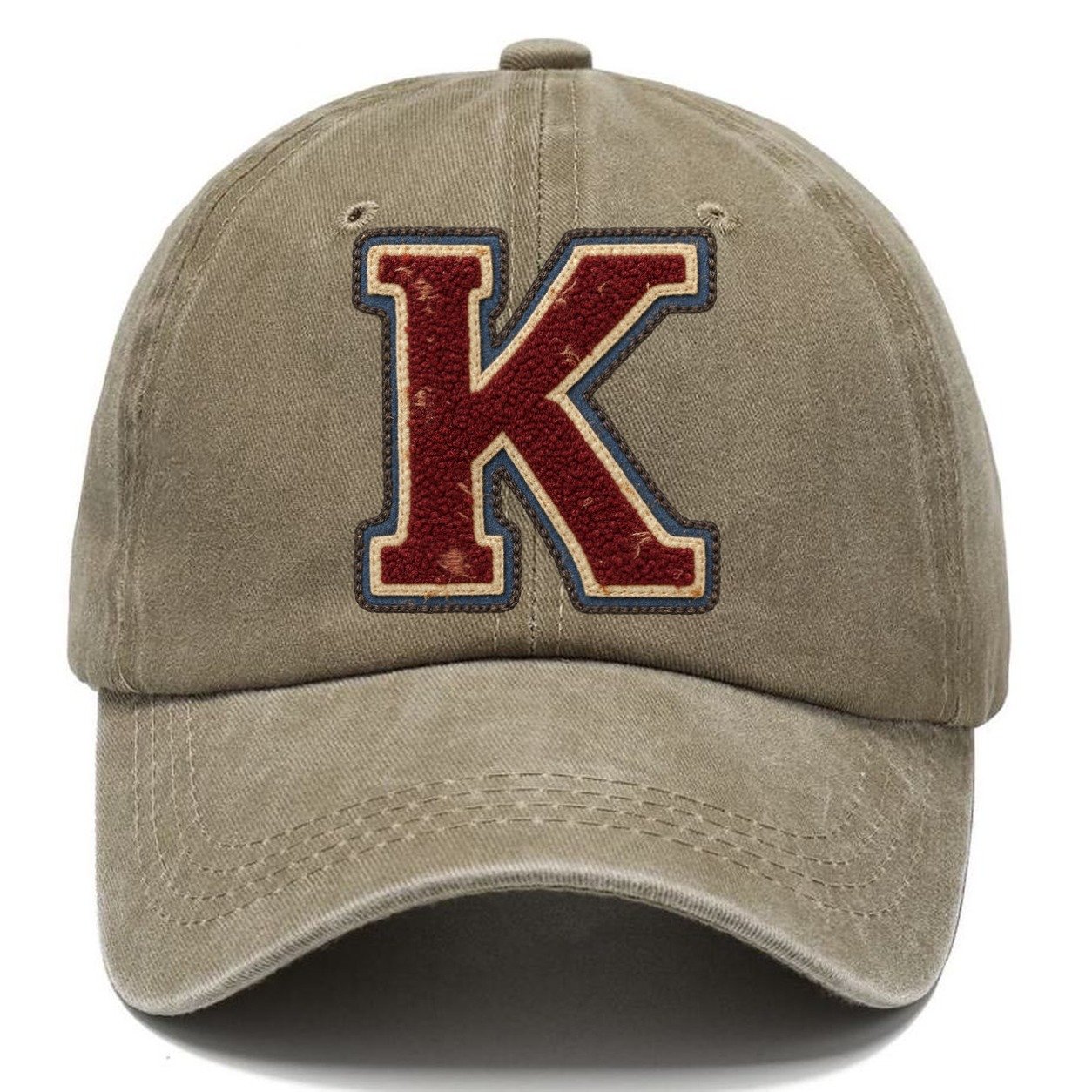 Varsity Chenille K Monogram Classic Cap – Warm Sand