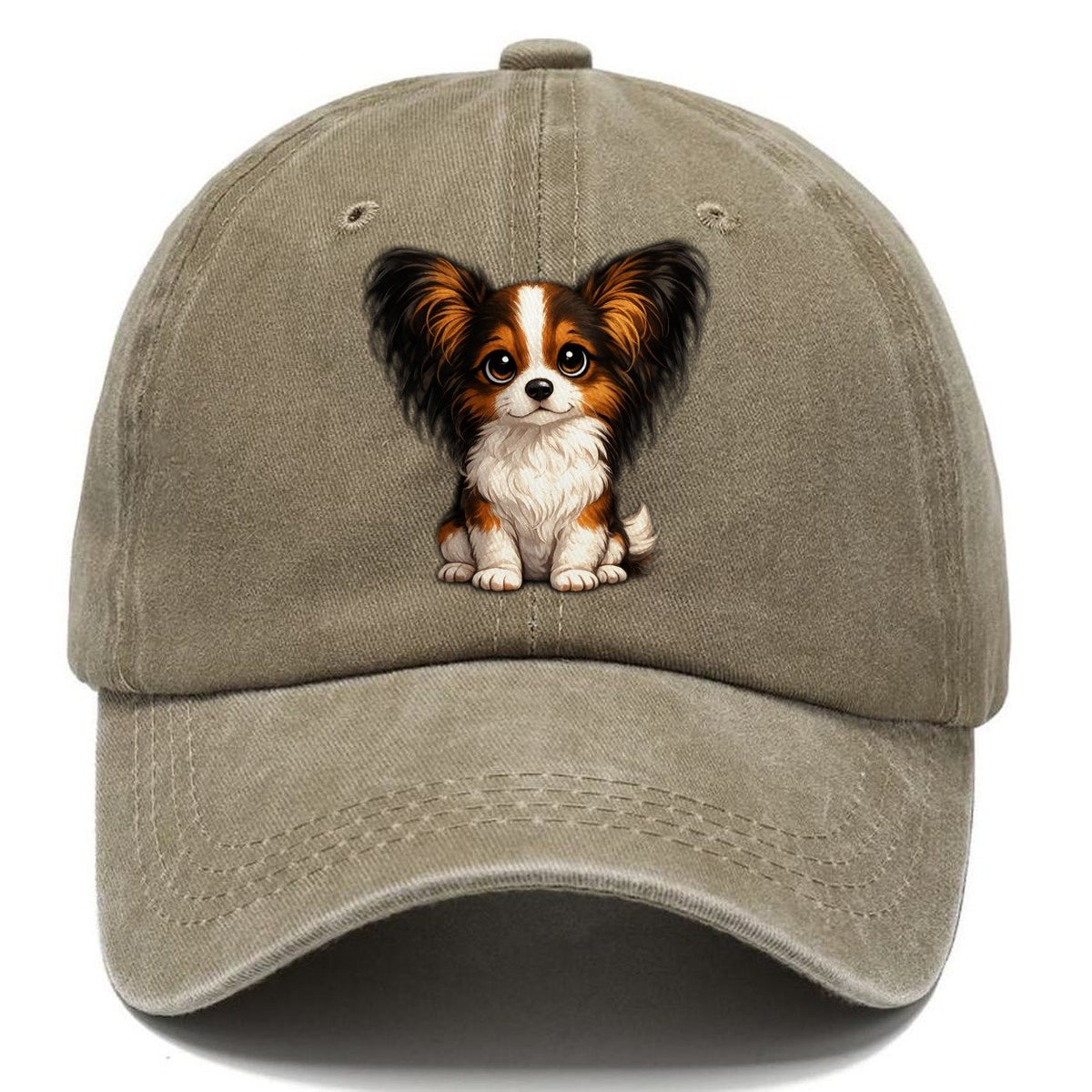 Papillon Sitting Sweetheart Classic Cap – Warm Sand