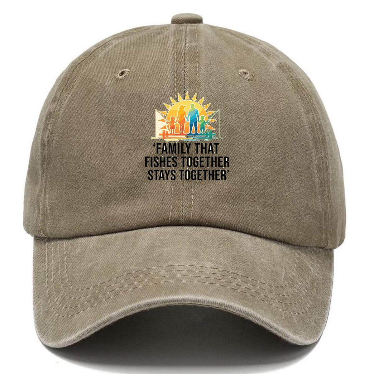 Family Fishes Together Classic Cap – Warm Sand