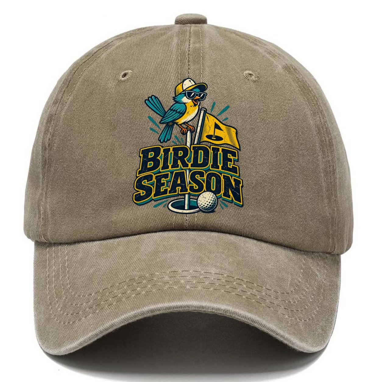 Birdie Season Golf Life Classic Cap – Warm Sand