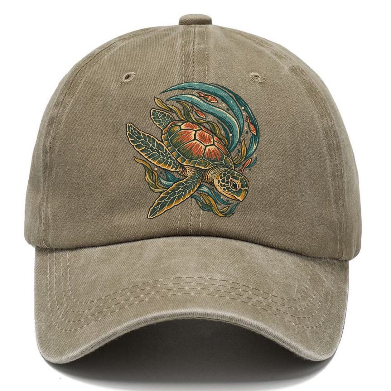 Turtle Crescent Current Gentle Wild Classic Cap – Warm Sand