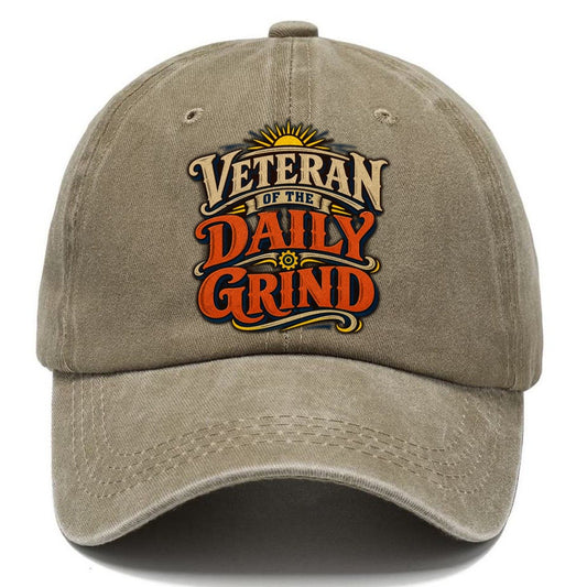 Veteran Of The Daily Grind Retired Living Classic Cap – Warm Sand