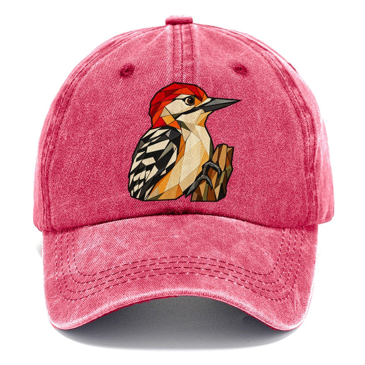 Red Bellied Woodpecker Wildwood Mosaic Classic Cap – Pomegranate Blush