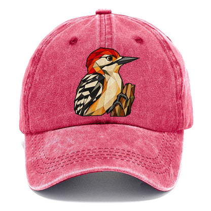 Red Bellied Woodpecker Wildwood Mosaic Classic Cap – Pomegranate Blush