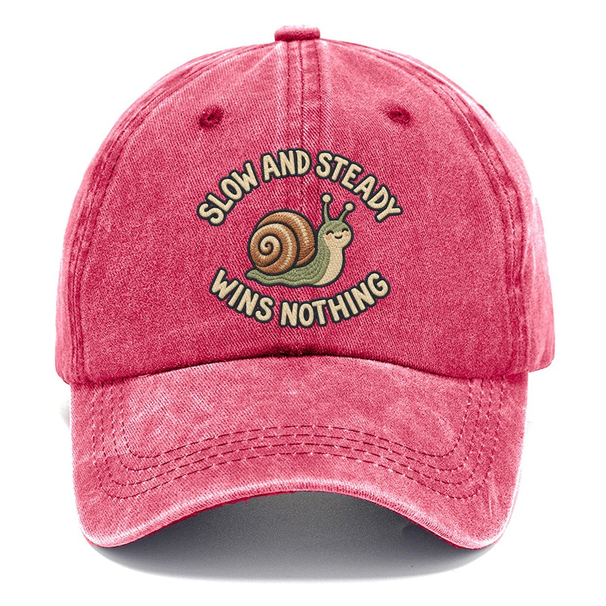 Snail Animal Puns Classic Cap – Pomegranate Blush