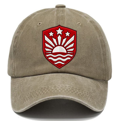 Latvia Minimal Emblem Country Logos Classic Cap – Warm Sand