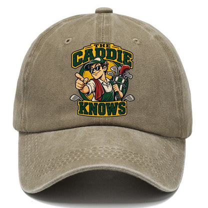 The Caddie Knows Golf Life Classic Cap – Warm Sand