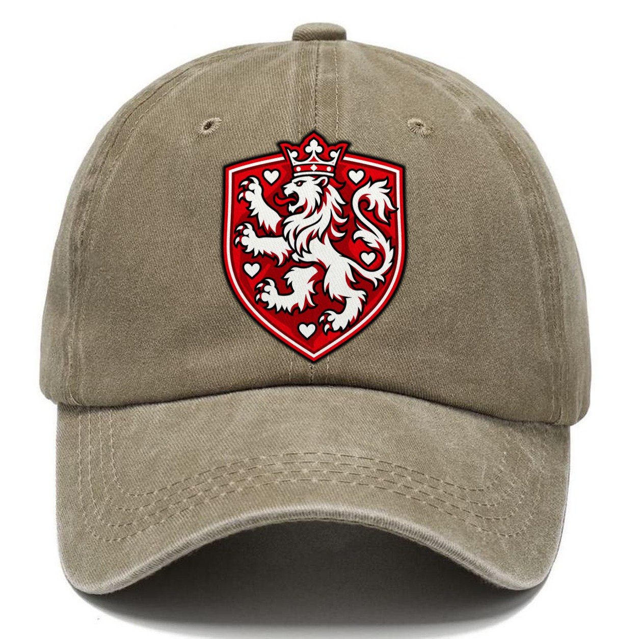 Denmark Minimal Emblem Country Logos Classic Cap – Warm Sand