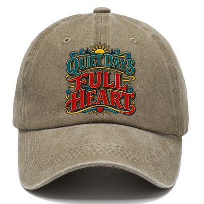 Quiet Days Full Heart Retired Living Classic Cap – Warm Sand