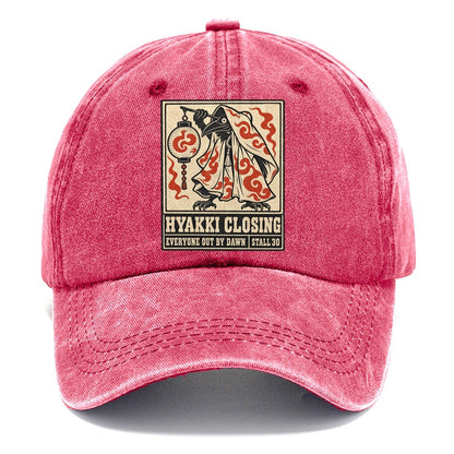Hyakki Closing Yokai Night Market Classic Cap – Pomegranate Blush