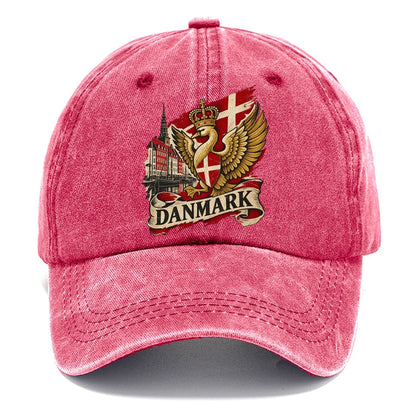 Danmark Crowned Swan Classic Cap – Pomegranate Blush