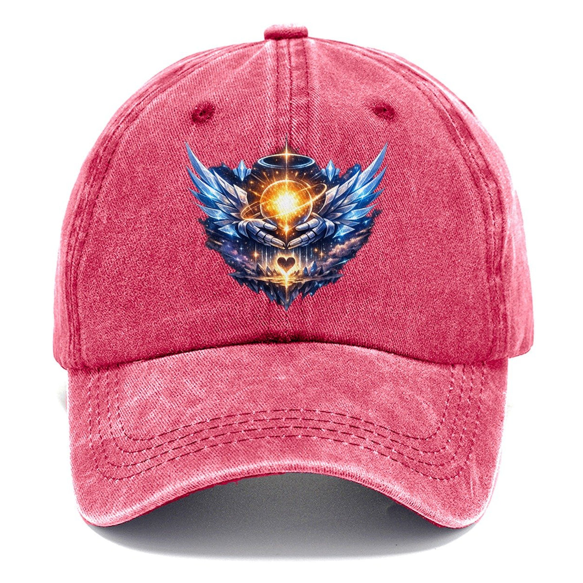 Robotic Hands Glowing Orb Classic Cap – Pomegranate Blush