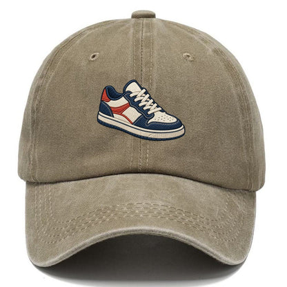 Low Top Court Sneaker Tiny Solo Marks Classic Cap – Warm Sand