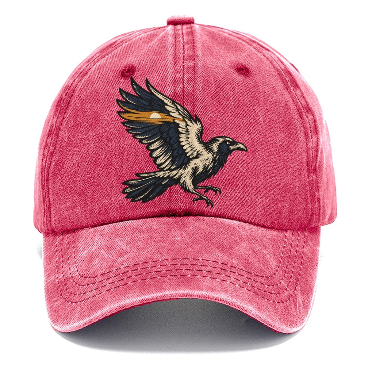 Raven Horizon Wing Sundown Familiars Classic Cap – Pomegranate Blush
