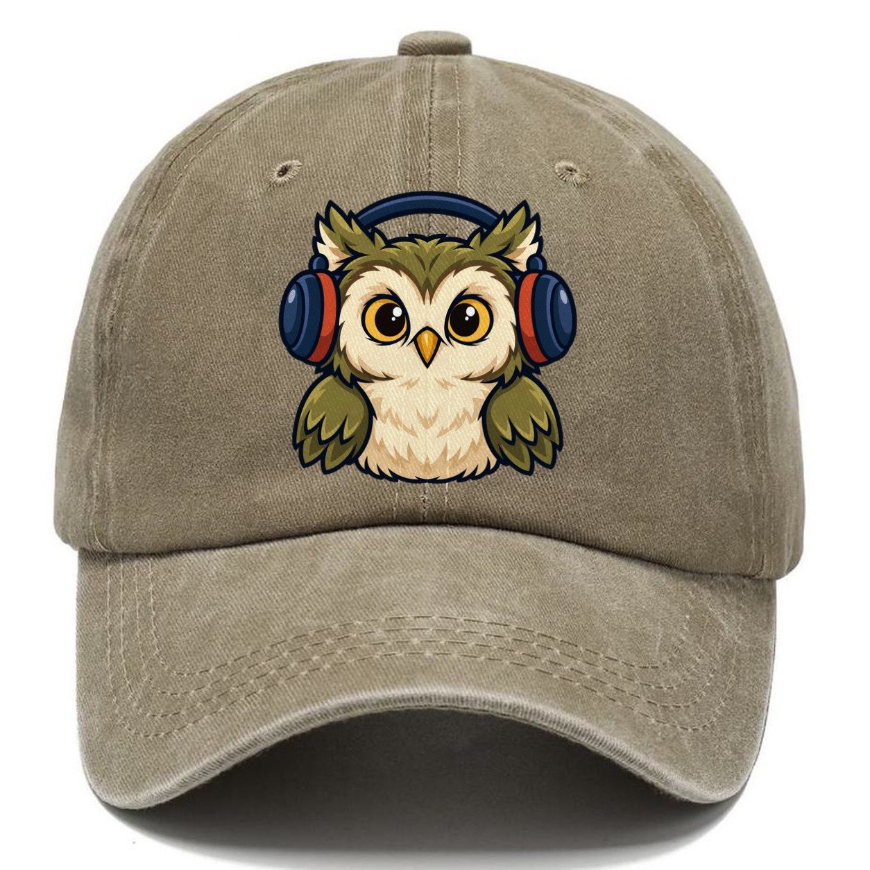 Night Watch Owl Amateur Radio Classic Cap – Warm Sand
