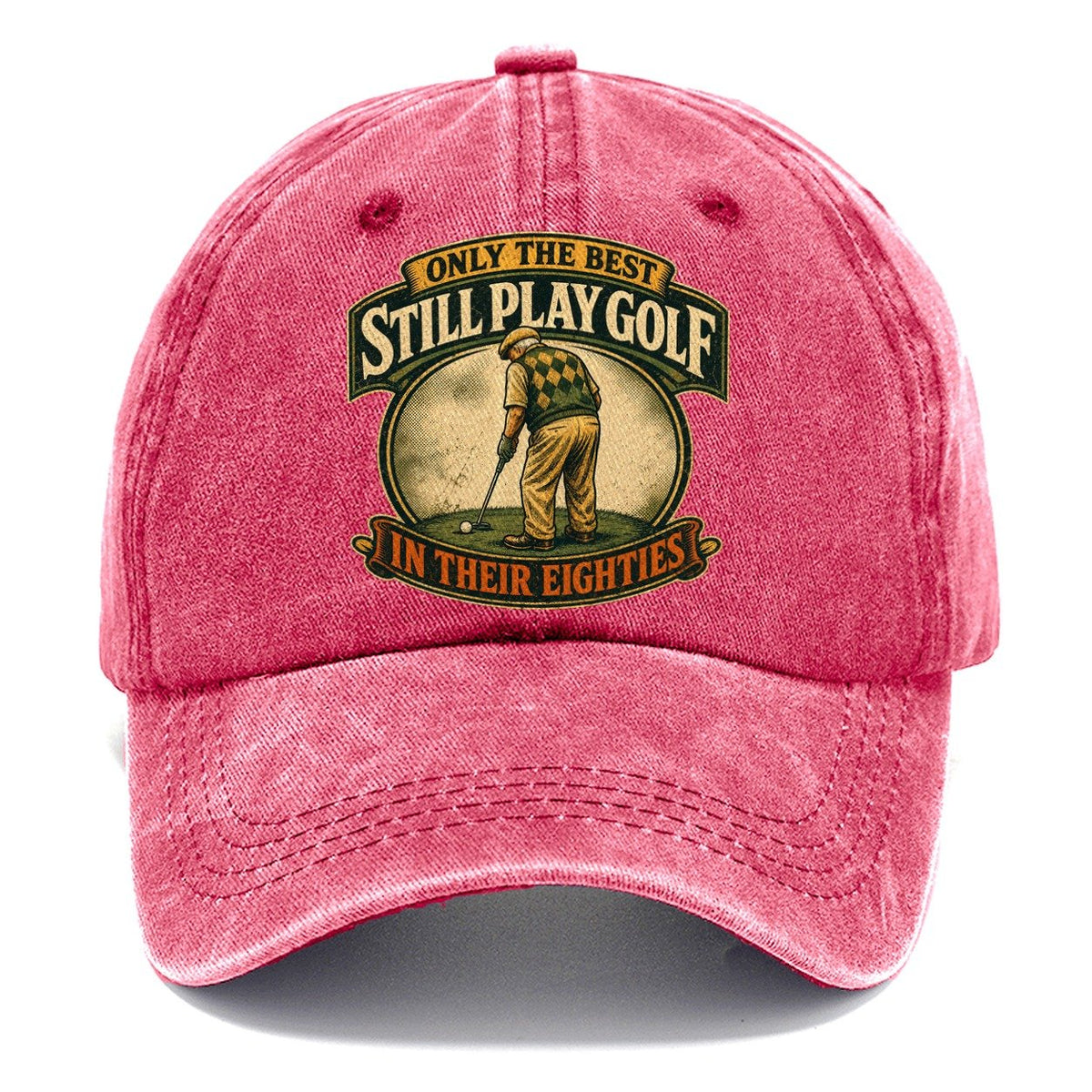 Still Play Golf in Their Eighties Classic Cap – Pomegranate Blush
