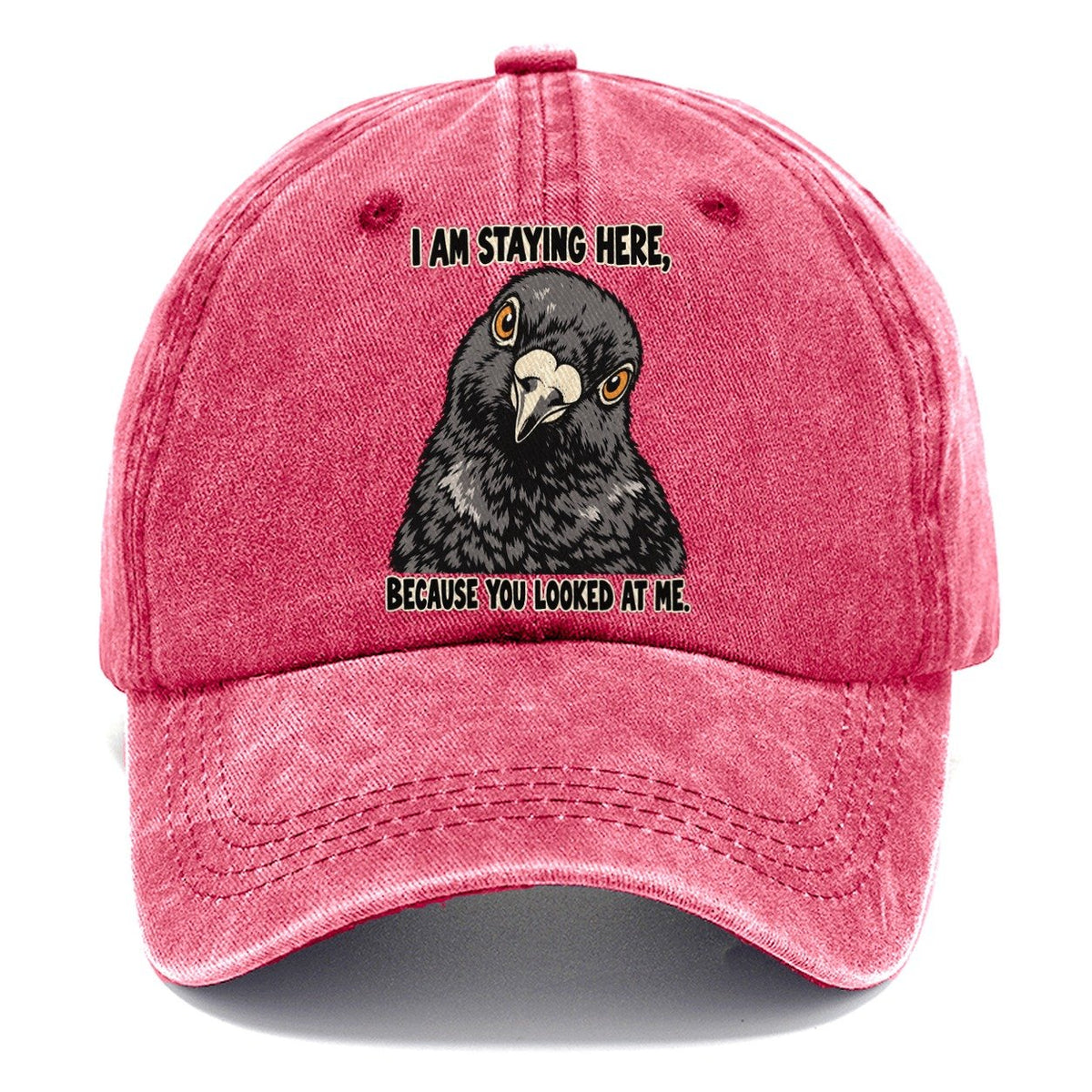 I Am Staying Here Feral Logic Classic Cap – Pomegranate Blush
