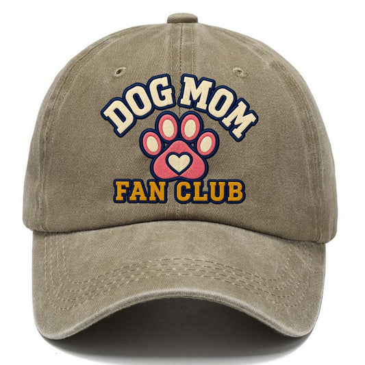 Dog Mom Fan Club Classic Cap – Warm Sand