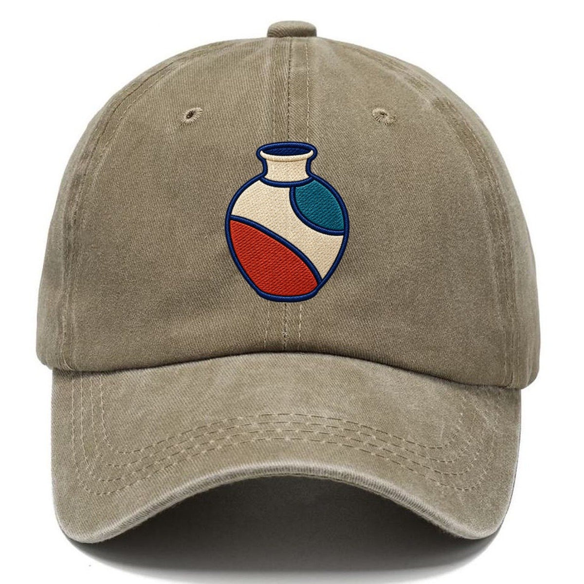 Ceramic Studio Vase Tiny Solo Marks Classic Cap – Warm Sand