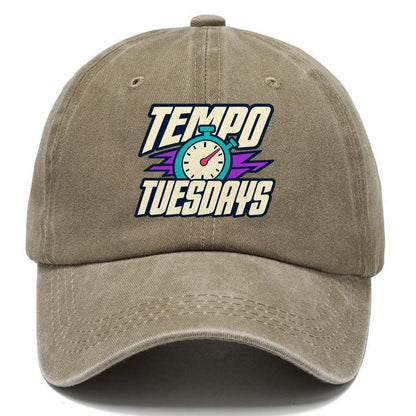 Tempo Tuesdays 90S Running Clubs Classic Cap – Warm Sand