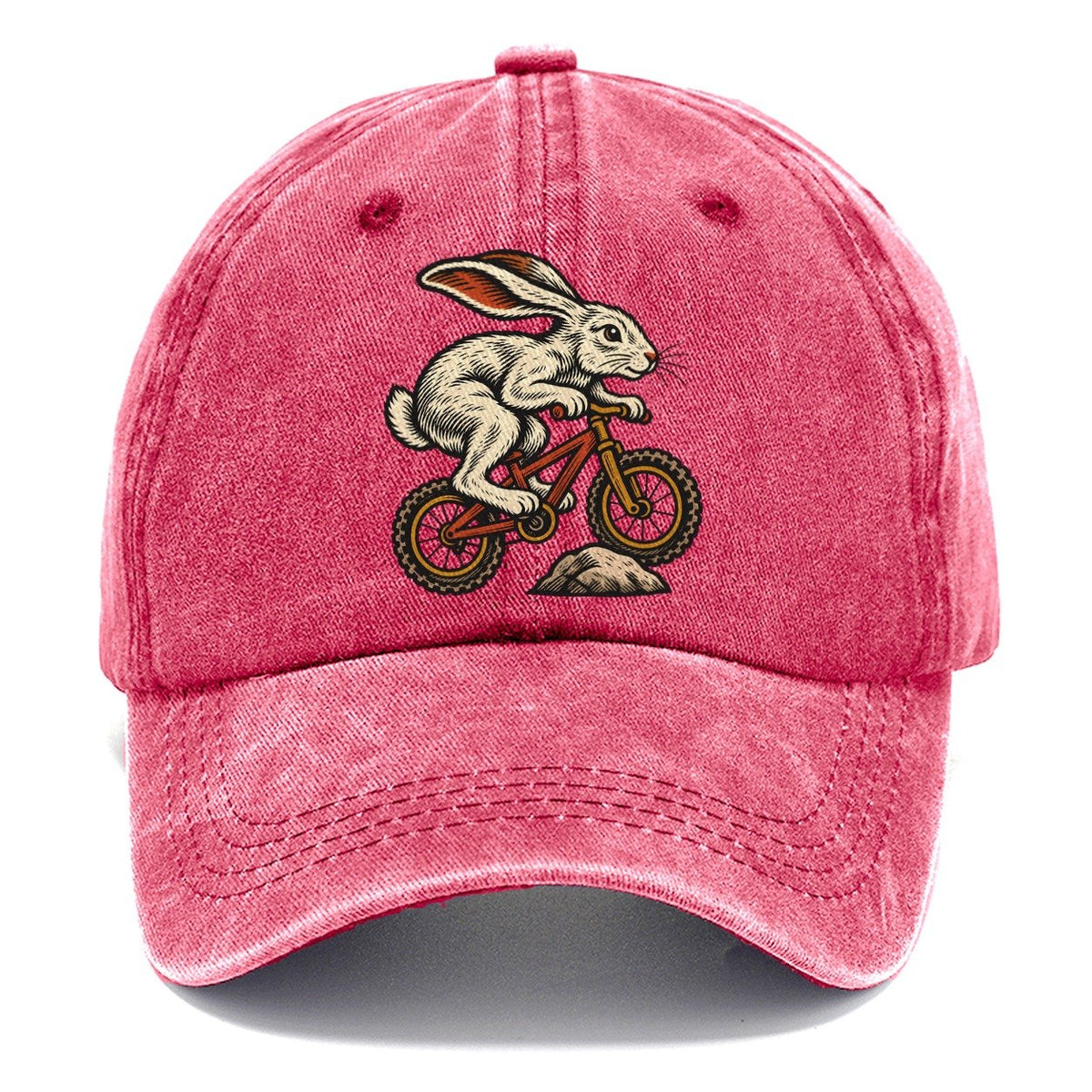 Hare Mountain Biker Sundown Familiars Classic Cap – Pomegranate Blush