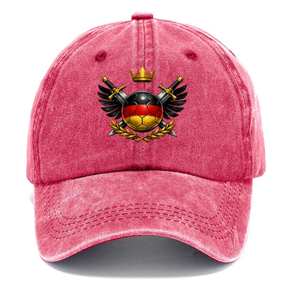 German Flag Soccer Ball Crest Classic Cap – Pomegranate Blush