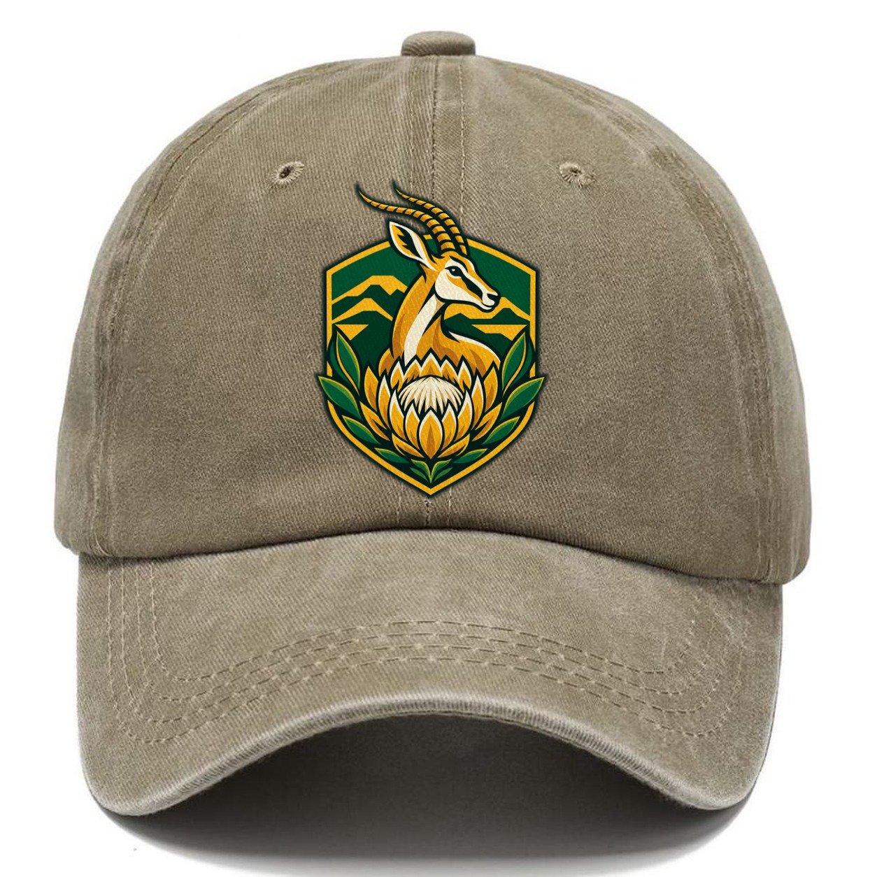 South Africa Minimal Emblem Country Logos Classic Cap – Warm Sand