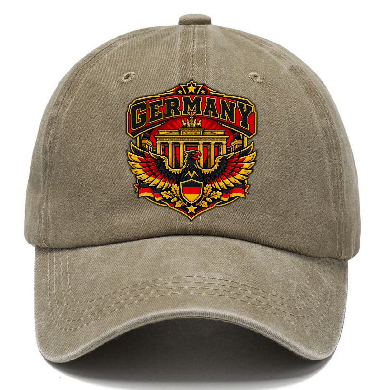 Germany Retro Badge Country Logos Classic Cap – Warm Sand